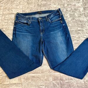 Silver Jeans Co Avery Straight Jeans Sz 18x31 Medium Wash Mid Rise